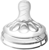 Силіконова соска Philips Avent Natural 4 отвори 6+ міс. 2 шт. (SCF044/27) 