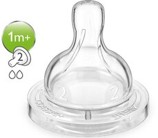 Соска Philips Avent на 2 отвори з 1 місяця, 2 шт. (0270/010856) 