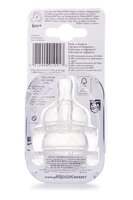 Соска Philips Avent на 4 отвори з 6 місяців, 2 шт. (0272/010917)