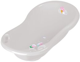 Дитяча ванна зі сливом Keeeper Рeppa the pig Сіра 84 см (18423) 