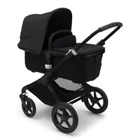 Универсальная коляска Bugaboo Fox 3 2 в 1, BLACK/MIDNIGHT BLACK, черное шасси/черный текстиль