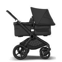 Универсальная коляска Bugaboo Fox 3 2 в 1, BLACK/MIDNIGHT BLACK, черное шасси/черный текстиль