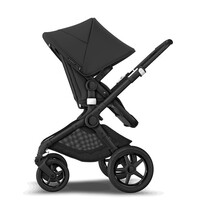 Универсальная коляска Bugaboo Fox 3 2 в 1, BLACK/MIDNIGHT BLACK, черное шасси/черный текстиль