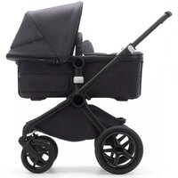 Універсальна коляска Bugaboo Fox 3 2 в 1, MINERAL, BLACK/WASHED BLACK, чорне шассі/чорний текстиль