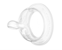 Стеклянная бутылочка Nip голубая 120 мл с силиконовой соской, M средний поток