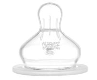 Стеклянная бутылочка Nip голубая 120 мл с силиконовой соской, M средний поток