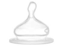 Стеклянная бутылочка Nip голубая 120 мл с силиконовой соской, M средний поток