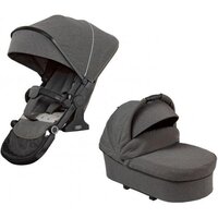 Универсальная коляска Hartan 2 в 1 VIP GTS Flower Stripes, антрацит (2326141407-1)