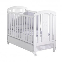 Дитяче ліжечко Micuna Nicole White, 120х60 см, білий (NICOLE WHITE)