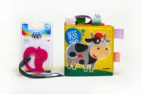 Мягкая книга с прорезывателем Bambini Коровка (9789664403754)