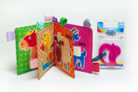 Мягкая книга с прорезывателем Bambini Коровка (9789664403754)