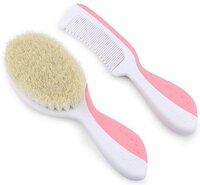 Набор Chicco щетка натуральная и гребешок, розовый (06569.10)