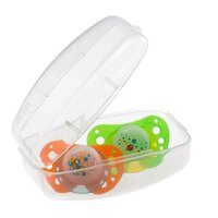 Пустушка Chicco Physio Air силіконова з футляром від 12 місяців, 2шт. (рожева)