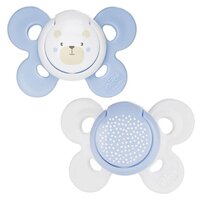 Силіконова пустушка Chicco Physio Comfort для хлопчика 0-6 місяців, 2 шт., блакитна (74931.21.00.00) 