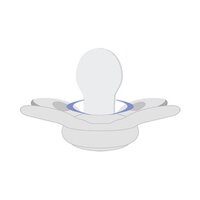 Пустушка Chicco Physio Compact силіконова від 6 до 12 місяців 2шт. (люмінесцентна)