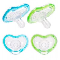 Пустушка силіконова Munchkin Latch від 3 місяців, зелена і блакитна, 2 шт. (011902.02)