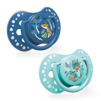 Пустушка LOVI силіконова динамічна Folky 3-6 міс., 2 шт. (22-842boy)