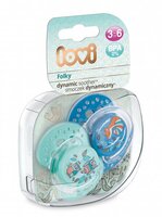 Пустушка LOVI силіконова динамічна Folky 3-6 міс., 2 шт. (22-842boy)