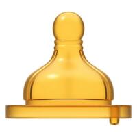 Соска Chicco Well-Being латексна фізіологічна змінний потік від 2 місяців, 2шт. (20832.20) 