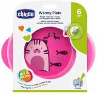Термостійка тарілка Chicco Warmy Plate Рожева (16000.10) 
