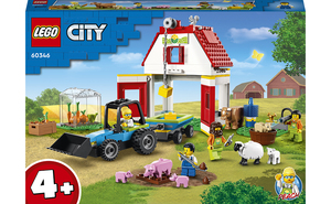 Конструктор LEGO City Животные на ферме и в хлеву (60346) 
