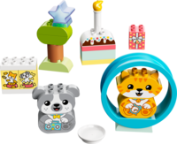  Конструктор LEGO DUPLO  Моє перше цуценя та кошеня зі звуками (10977)